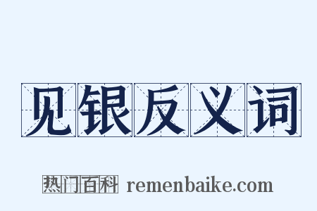 见银反义词是什么意思的图片